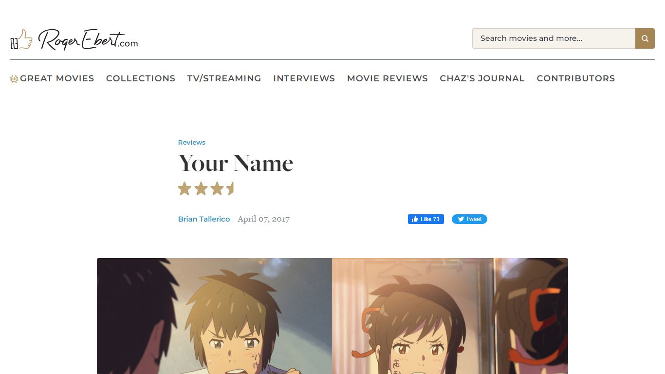 Your Name movie review & film summary (2017) | Roger Ebert
